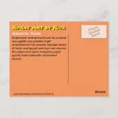 Wasserhöhle Postkarte (Rückseite)