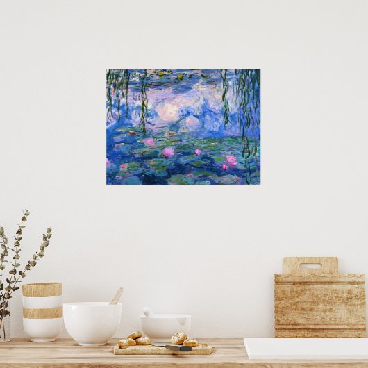 Wasserilien 1 poster (Küche)