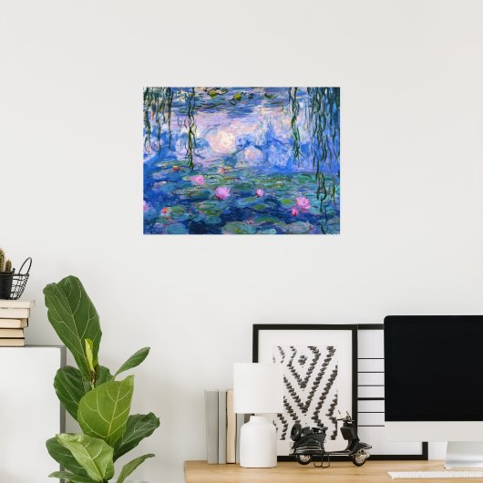 Wasserilien 1 poster (Heimbüro)