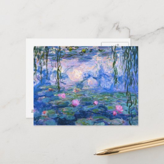 Wasserilien 1 postkarte (Vorderseite/Rückseite Beispiel)