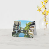 Wasserkanal in Straßburg Frankreich Karte (Gelbe Blume)