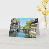 Wasserkanal in Straßburg Frankreich Karte (Gelbe Blume)