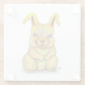 Wasserkaninchen Glasuntersetzer (Rückseite)