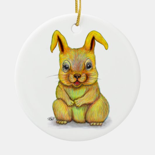 Wasserkaninchen Keramik Ornament (Vorne)