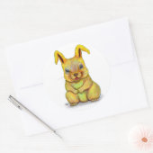 Wasserkaninchen Runder Aufkleber (Umschlag)