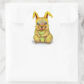 Wasserkaninchen Runder Aufkleber (Tasche)