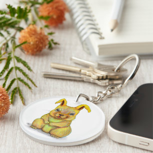 Wasserkaninchen Schlüsselanhänger