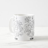 Wasserkaninchen-Tasse - Haley Bott Design Kaffeetasse (Vorderseite Links)