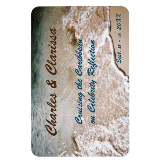 Wasserkante Personalisierte Türmarkierung Magnet (Vertikal)