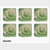 Wasserkante Quadratischer Aufkleber (Blatt)