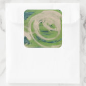 Wasserkante Quadratischer Aufkleber (Tasche)