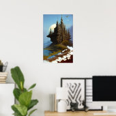 Wasserkantenschloss Poster (Heimbüro)