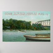 Wasserkarneval und Feuerturnier-Förderung Poster (Vorne)