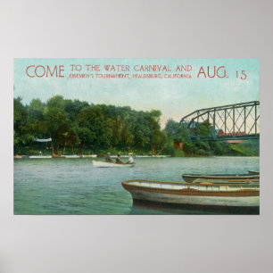 Wasserkarneval und Feuerturnier-Förderung Poster