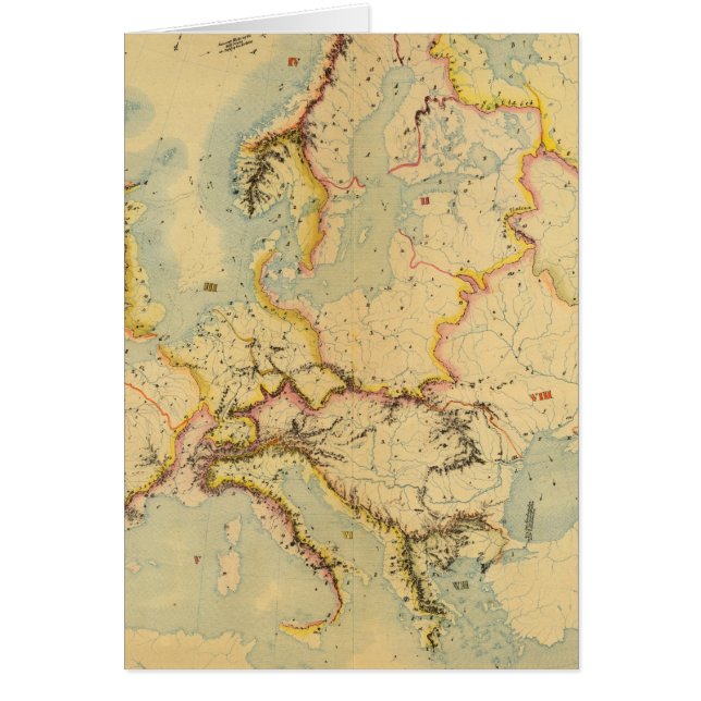 Wasserkarte Europas (Vorne)