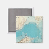 Wasserkarte Mendota Magnet (Vorderseite/Rückseite)