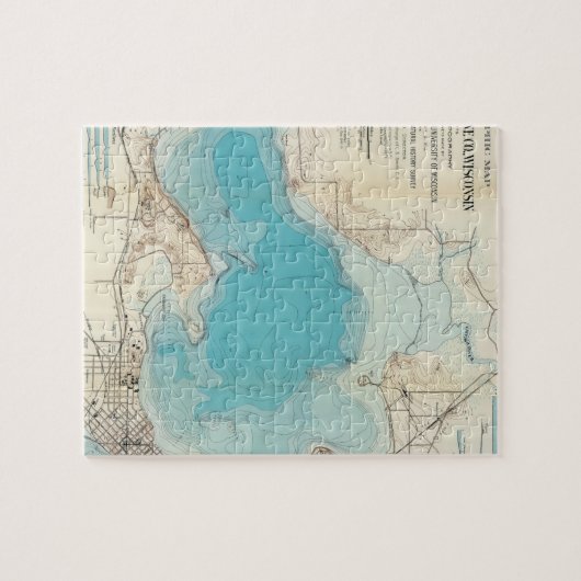 Wasserkarte Mendota Puzzle (Horizontal)