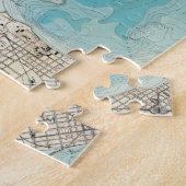 Wasserkarte Mendota Puzzle (Seite)
