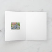 "Wasserkaskadierung über Felsen" (Naturfoto) Karte (Innenseite)