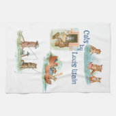 Wasserkatzen von Louis Wain Geschirrtuch (Horizontal)