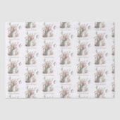 Wasserkocher, Blume und Libellen Wasserfarben Seidenpapier (Vorderseite)