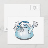 Wasserkocher für Teekanne Postkarte (Vorne/Hinten)