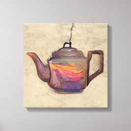 Wasserkocher Leinwanddruck