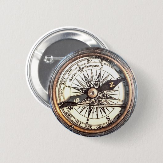 Wasserkompass Button (Vorne & Hinten)