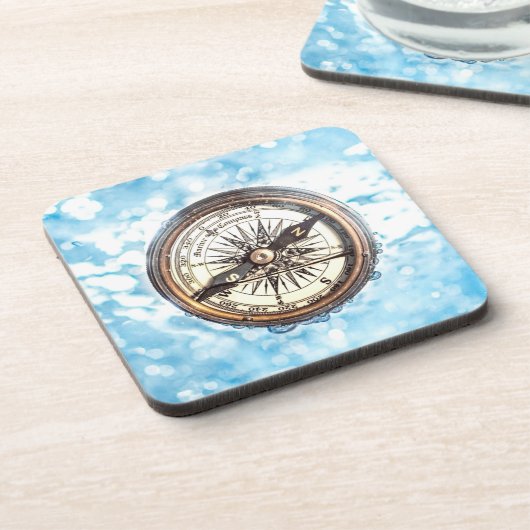 Wasserkompass Getränkeuntersetzer (Linke Seite)