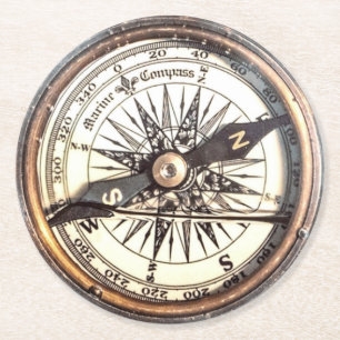 Wasserkompass Runder Pappuntersetzer