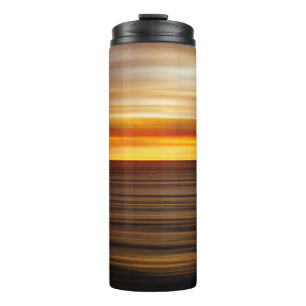 Wasserkörper bei Sonnenuntergang Thermosbecher