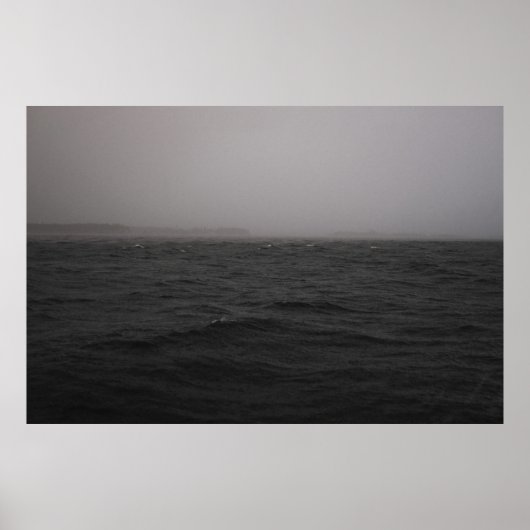 WASSERKÖRPER MIT SCHWEREM REGEN POSTER (Vorne)