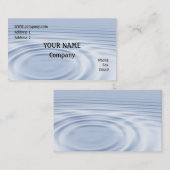 Wasserkräuselungen Visitenkarte (Vorne/Hinten)