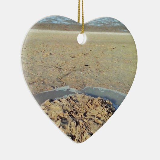 Wasserkreislauf in Sand on Beach, Sommerzeit Keramikornament (Rechts)