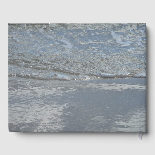 Wasserlappen auf Abstrakter Fotografie am Strand Gästebuch (Rückseite)