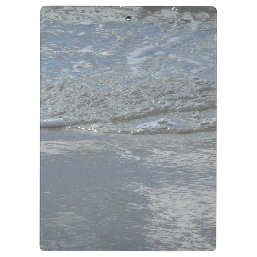 Wasserlappen auf Abstrakter Fotografie am Strand Klemmbrett (Rückseite)