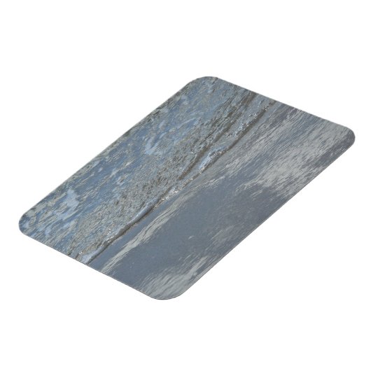 Wasserlappen auf Abstrakter Fotografie am Strand Magnet (Linke Seite)