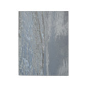 Wasserlappen auf Abstrakter Fotografie am Strand Notizblock (Rotiert)