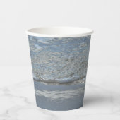 Wasserlappen auf Abstrakter Fotografie am Strand Pappbecher (Vorderseite)