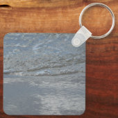 Wasserlappen auf Abstrakter Fotografie am Strand Schlüsselanhänger (Rückseite)