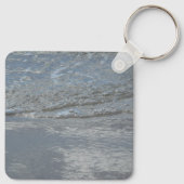 Wasserlappen auf Abstrakter Fotografie am Strand Schlüsselanhänger (Rückseite)