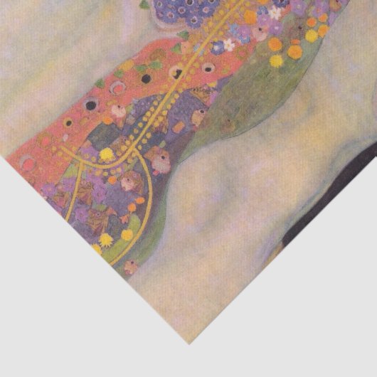 Wasserläufe II von Gustav Klimt Seidenpapier (Ausschnitt)