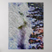 Wasserläufer, digital abstrakt poster (Vorne)