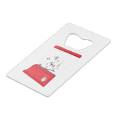 Wasserläufer Geldbeutel Flaschenöffner (Vorderseite Schrägansicht)