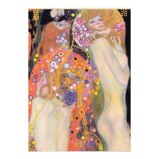 Wasserläufer, Gustav Klimt Fotodruck (Vorne)
