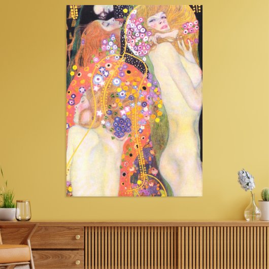 Wasserläufer, Gustav Klimt Leinwanddruck (Insitu (Wohnzimmer))