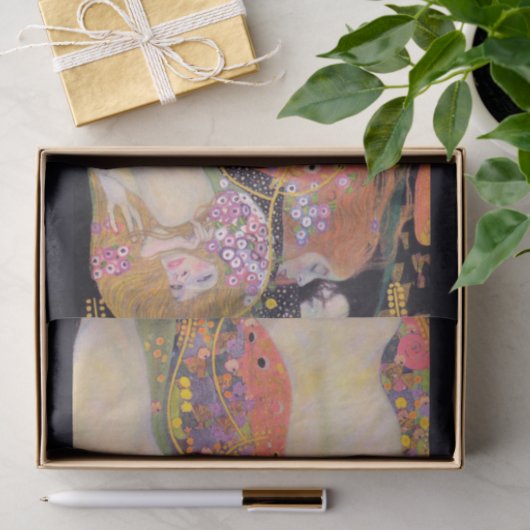 Wasserläufer, Gustav Klimt Seidenpapier (Geschenk)