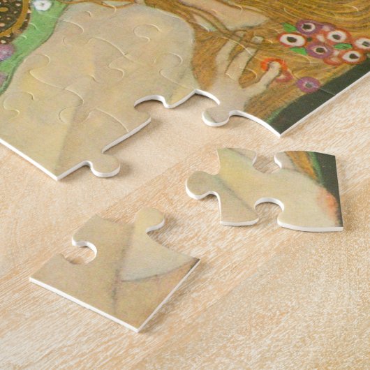 Wasserläufer II von Gustav Klimt, Art Nouveau Puzzle (Seite)