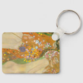 Wasserläufer II von Gustav Klimt, Art Nouveau Schlüsselanhänger (Vorderseite)