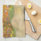 Wasserläufer II von Gustav Klimt, Jugendstil Geschirrtuch (Viertel Falte)